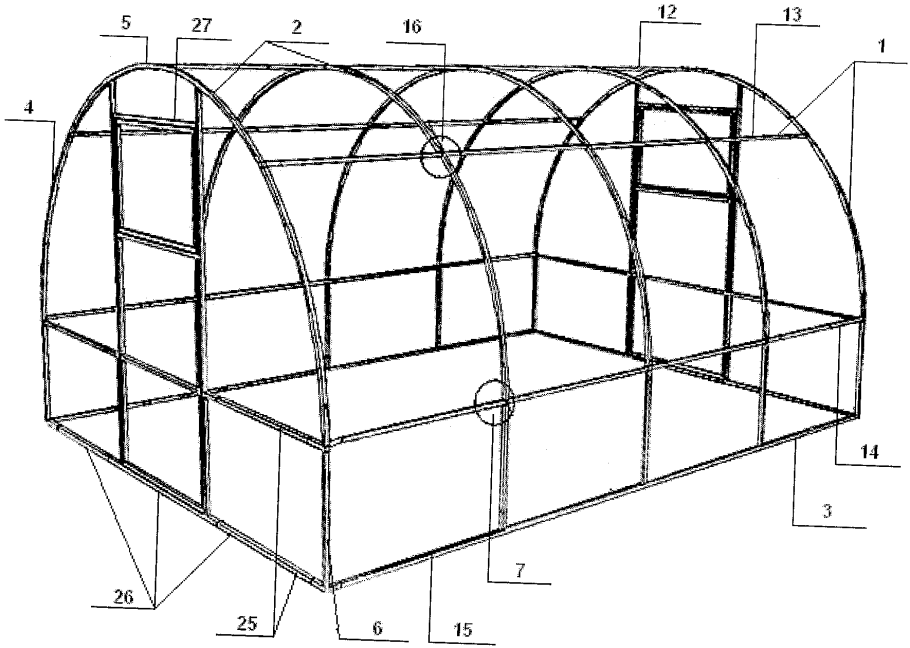 Двускатная теплица 3х4 чертежи
