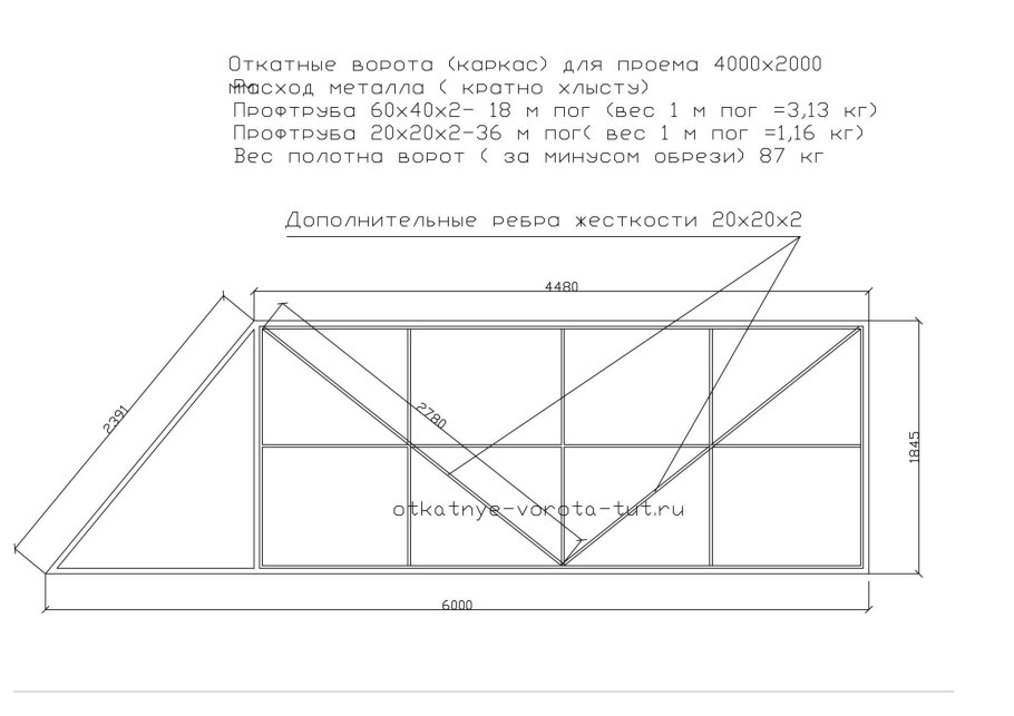 Схема сборки теплицы 3 на 6