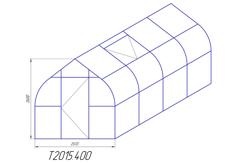 Сборная теплица для высадки растений