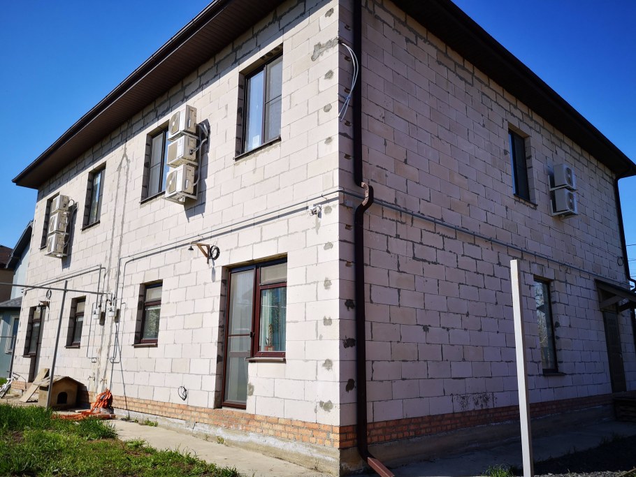 Дом из газоблока фасад