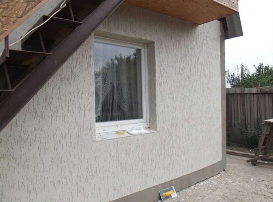 Отделка фасада штукатуркой