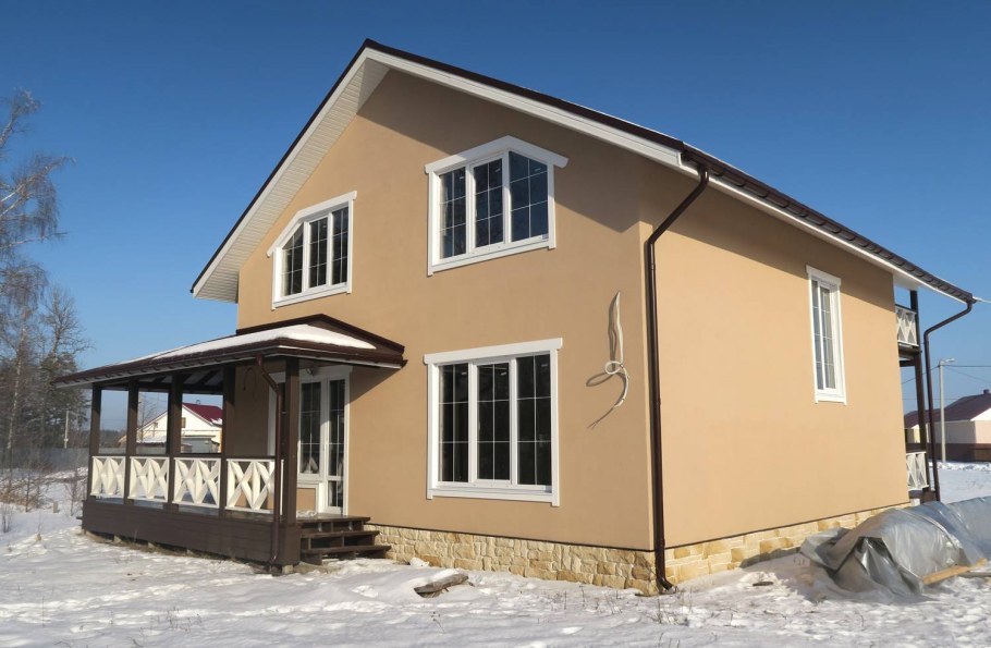 Штукатурка на каркасный дом