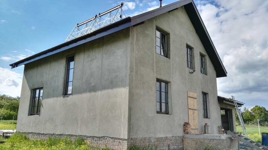 Дом из блоков декоративная штукатурка