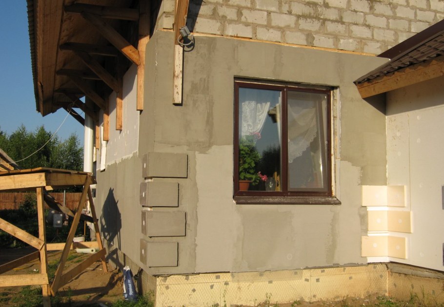 Отделка мокрый фасад