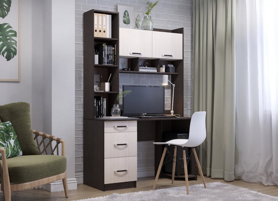 Стол компьютерный ПКС-4 венге/дуб белфорт