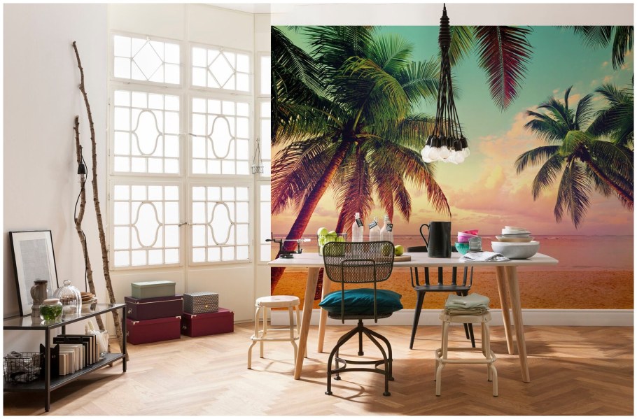 Фотообои на стену в кухню лес