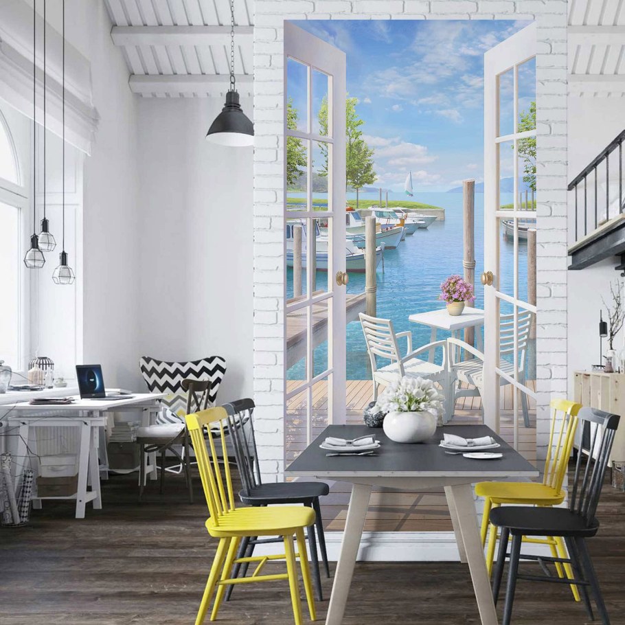 Фотообои фреска в интерьере