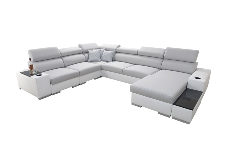 П образный диван с 2 оттоманками, Дельфин