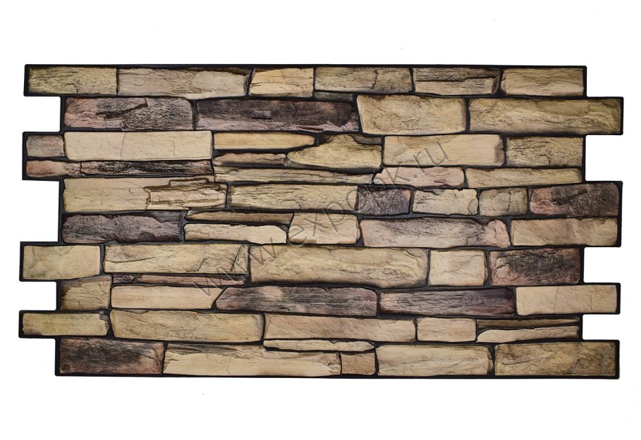 Панель ПВХ сланец натуральный 980х498 мм