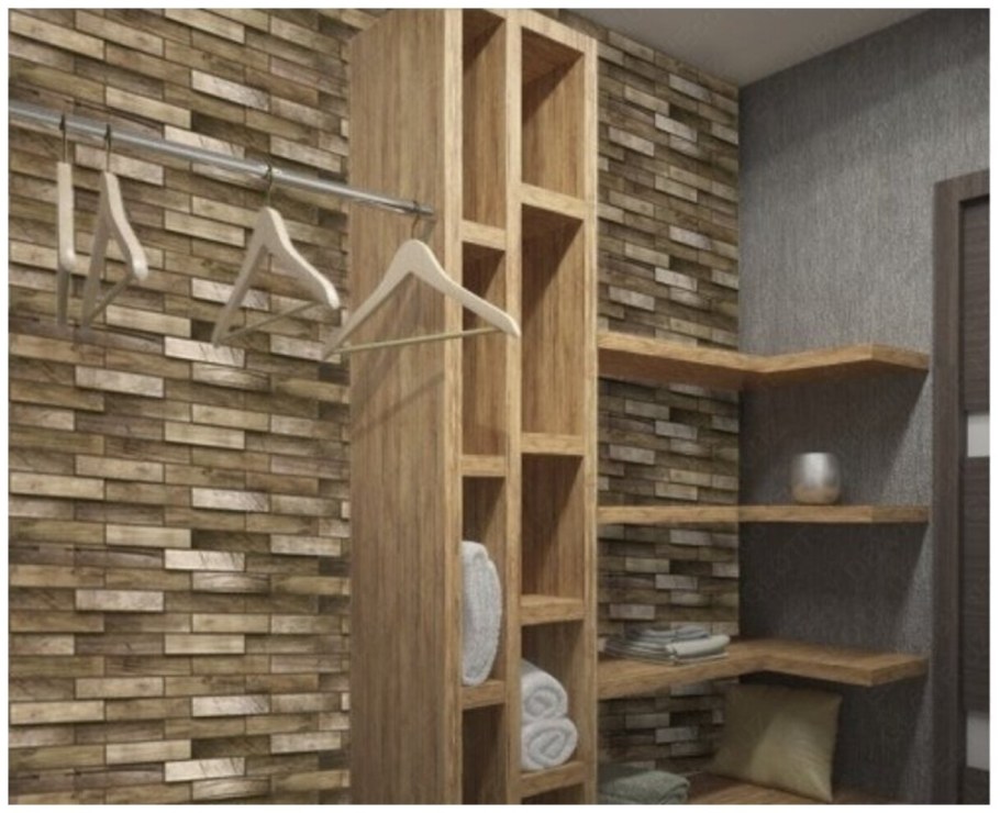 Панель ПВХ дерево орех 980*480 мм