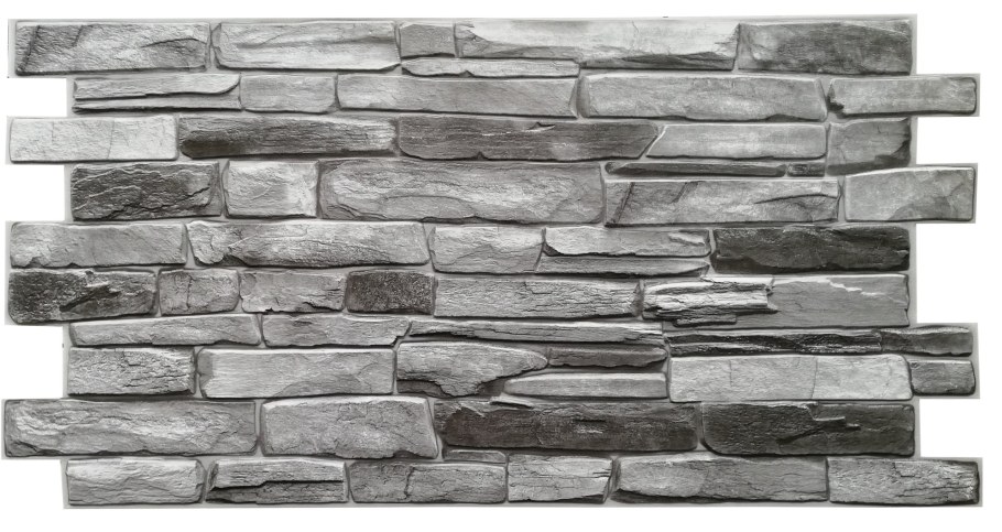 Панель ПВХ кварцит серый