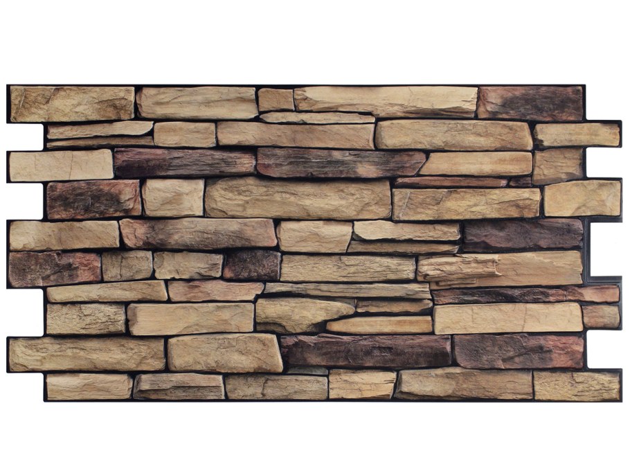 Пластиковые панели под камень