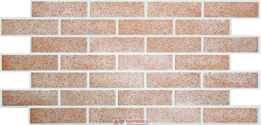 Панель ПВХ 955х488мм кирпич каминный Декокам регул