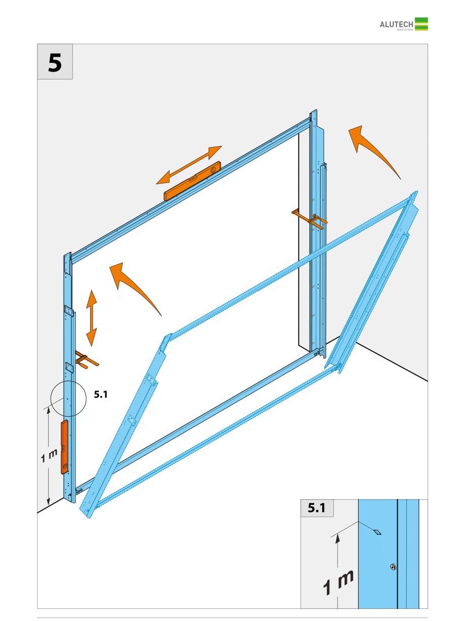 Гаражные ворота подъемные z система чертёж