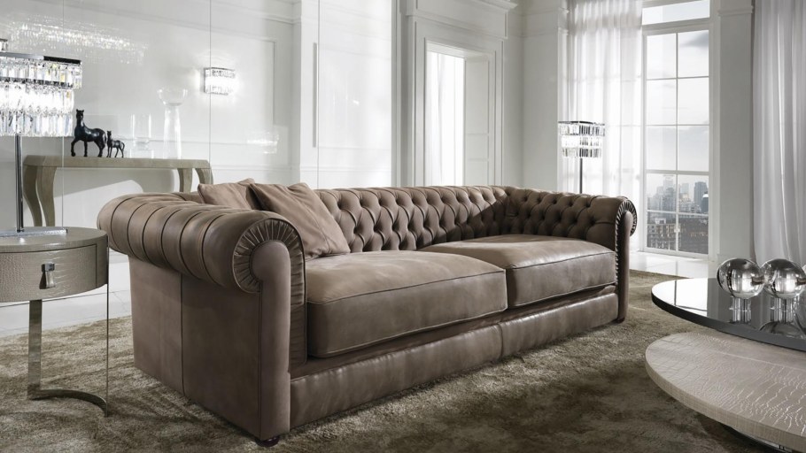 Бескаркасный диван с пуфом DS 207