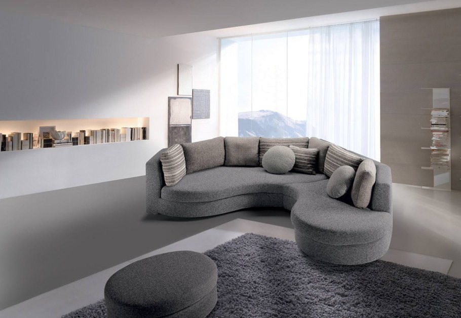 Диван полукруглый в гостиную