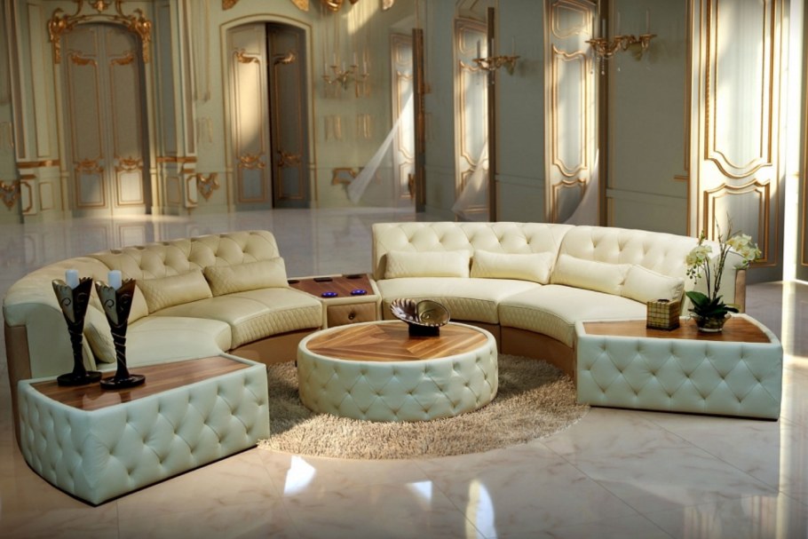 Круглый диван