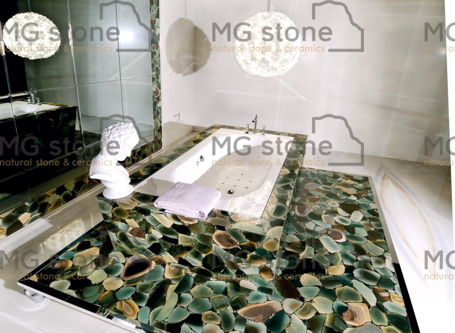 Пол из яшмы