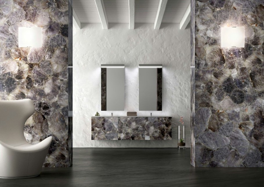 Декор стен камнем