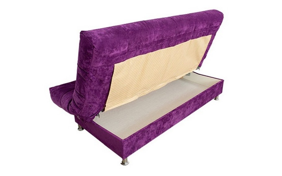 Диван с металлическими подлокотниками