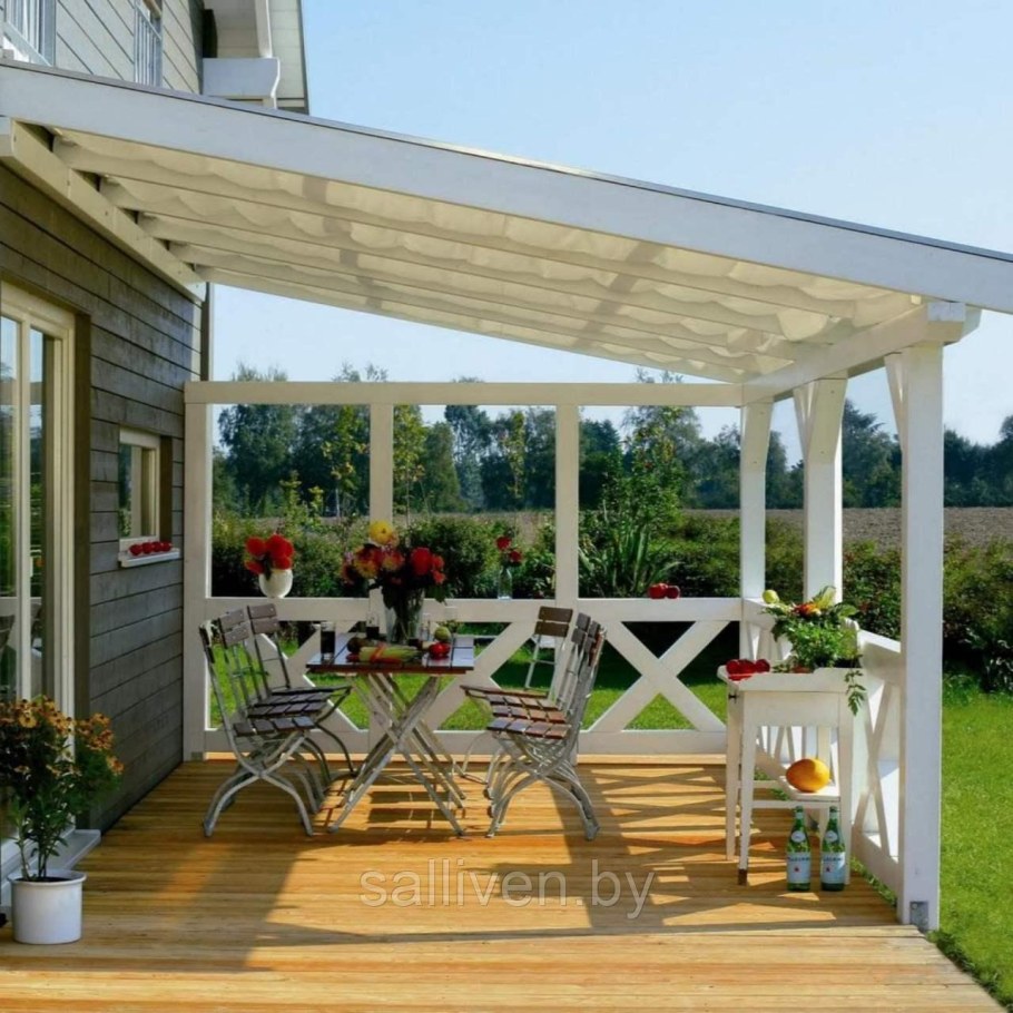 Полуоткрытая веранда