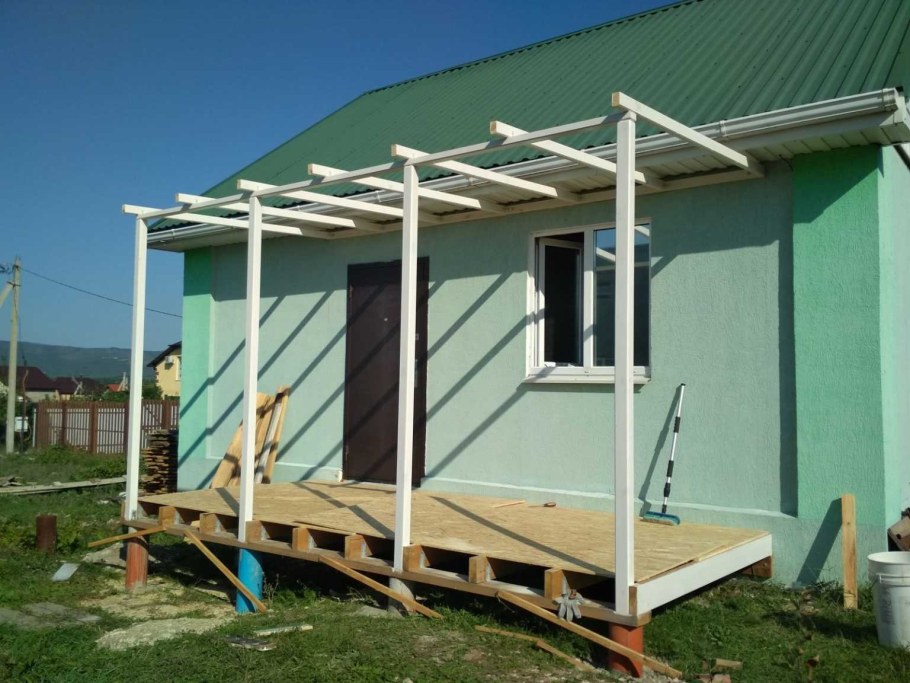 Веранда пристройка к сараю