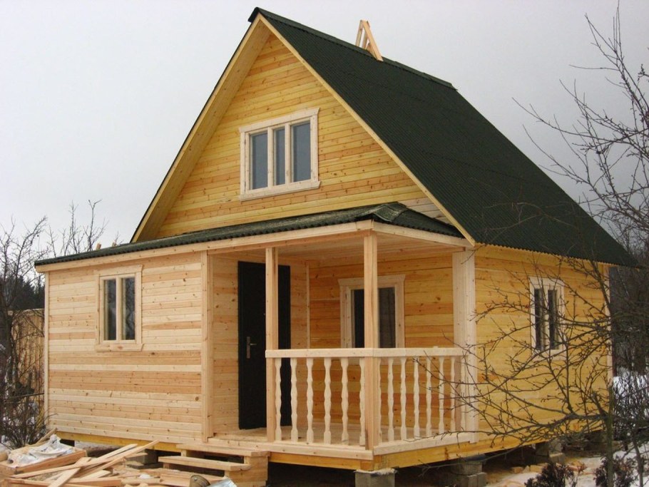 Пристройка к брусовому дому