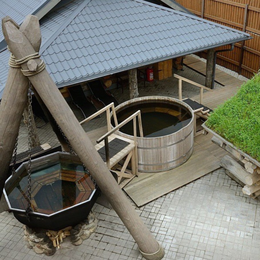 Уличная купель с подогревом