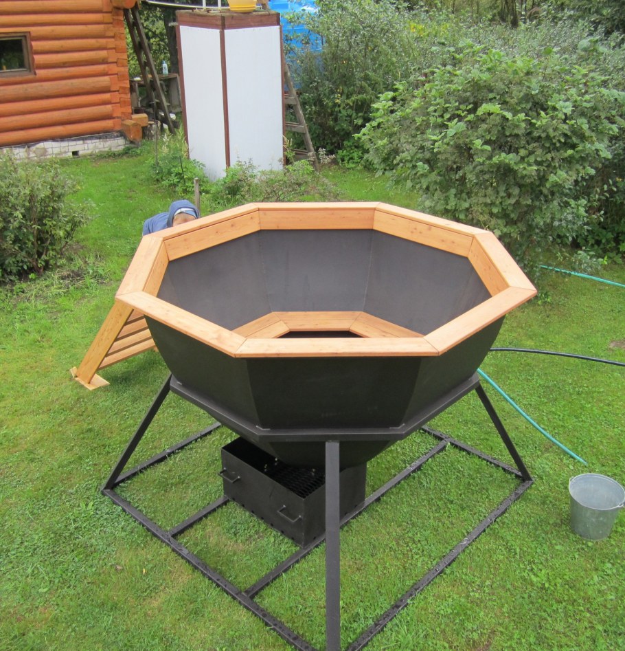 Банный Чан обложенный кирпичом