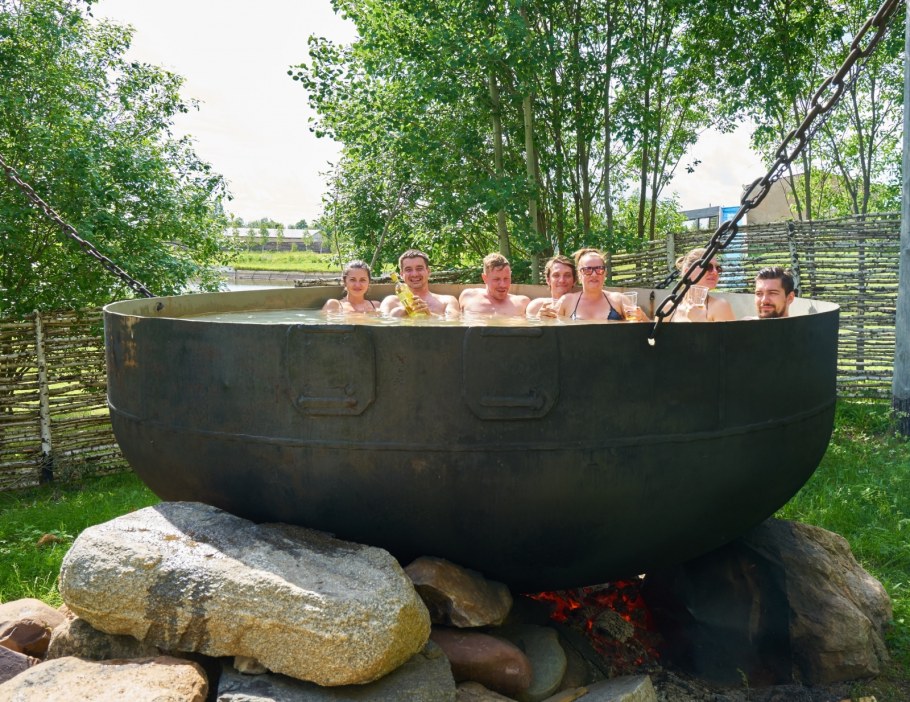 Дровяная печь для купели наружная