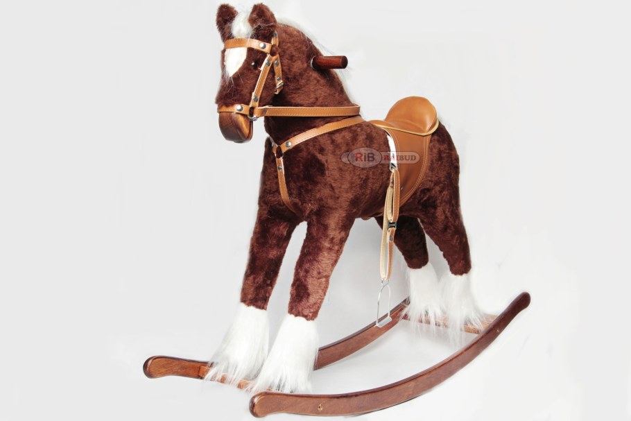 Лошадка качалка из ткани