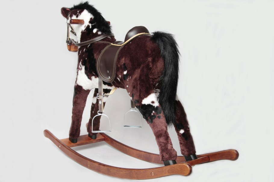 Качалка - лошадь gs2021w (с колесом) (lt/Brown)