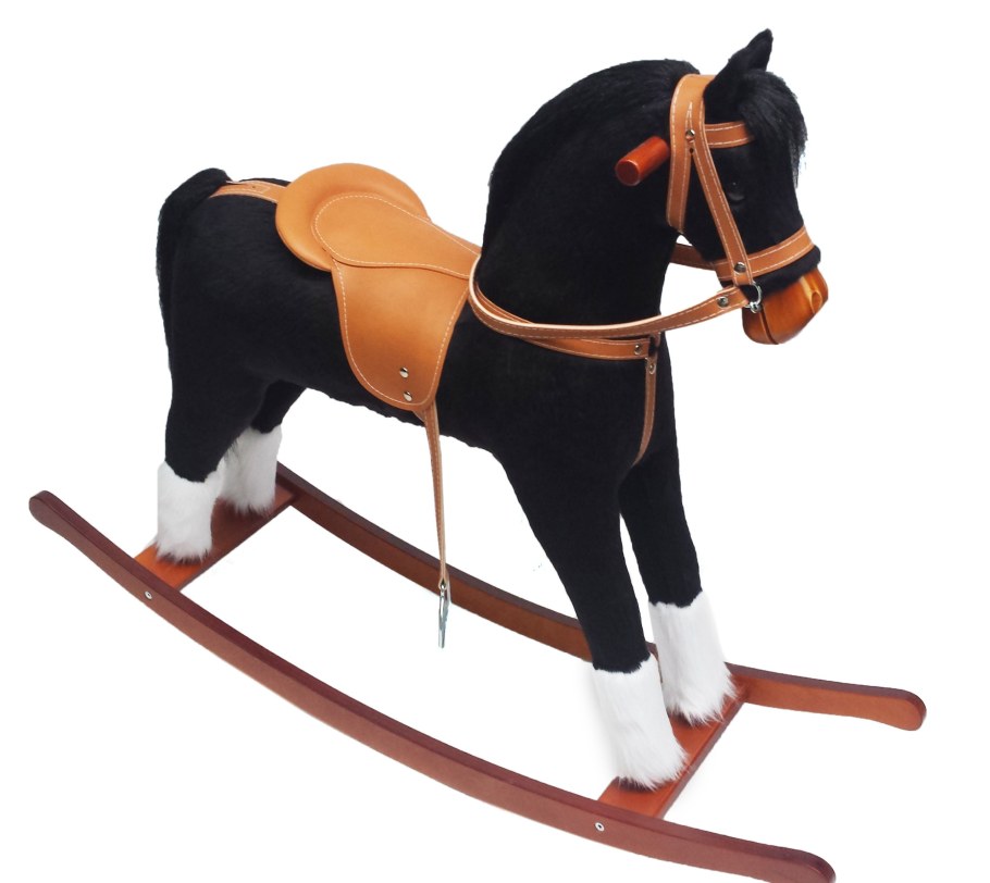 Деревянная лошадка качалка