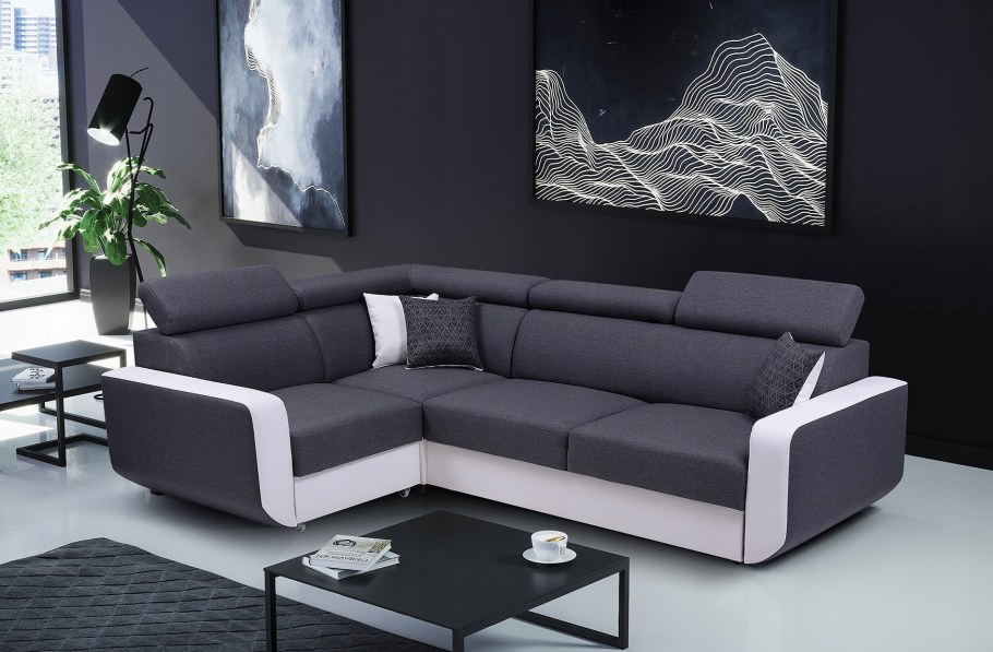 Угловой диван со спальным местом в гостиную