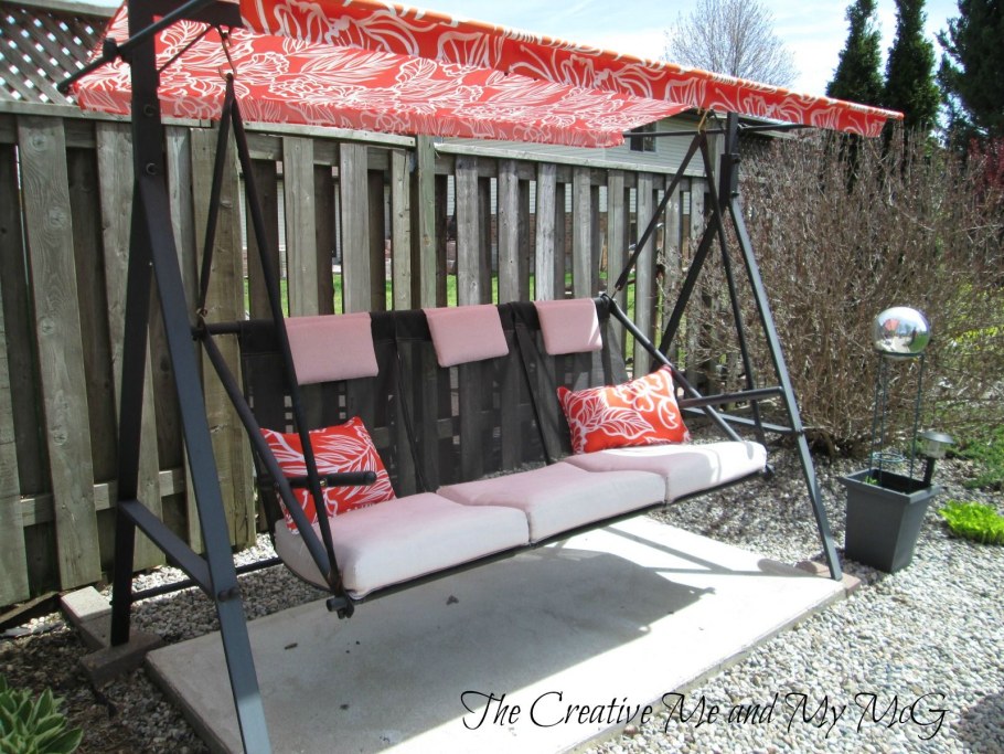 Садовые качели из профильной трубы