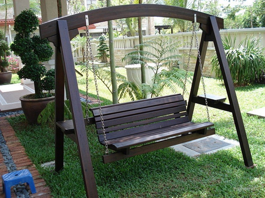 Качели садовые квадратные