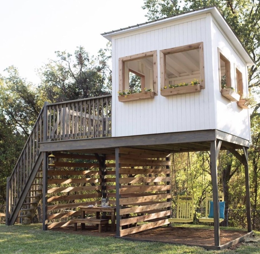 Беседка со смотровой площадкой