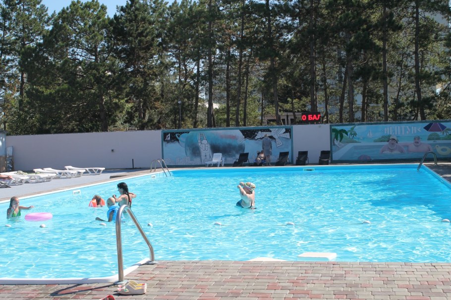 Открытый бассейн Пенза Ахуны зимой