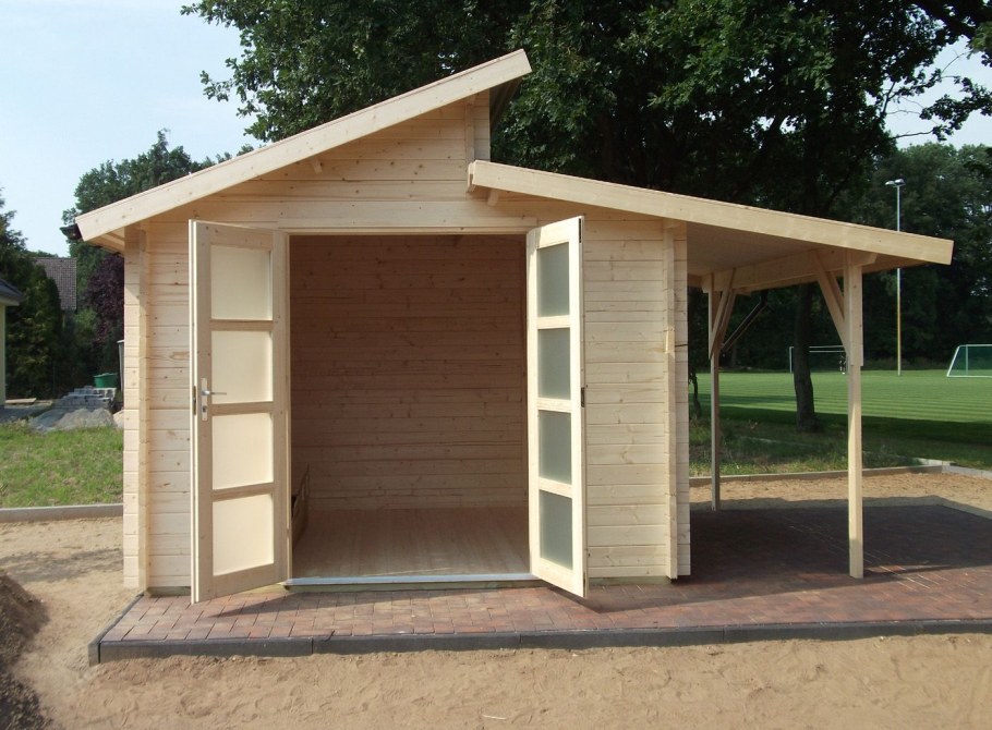 Хозблок с дровником 6x2