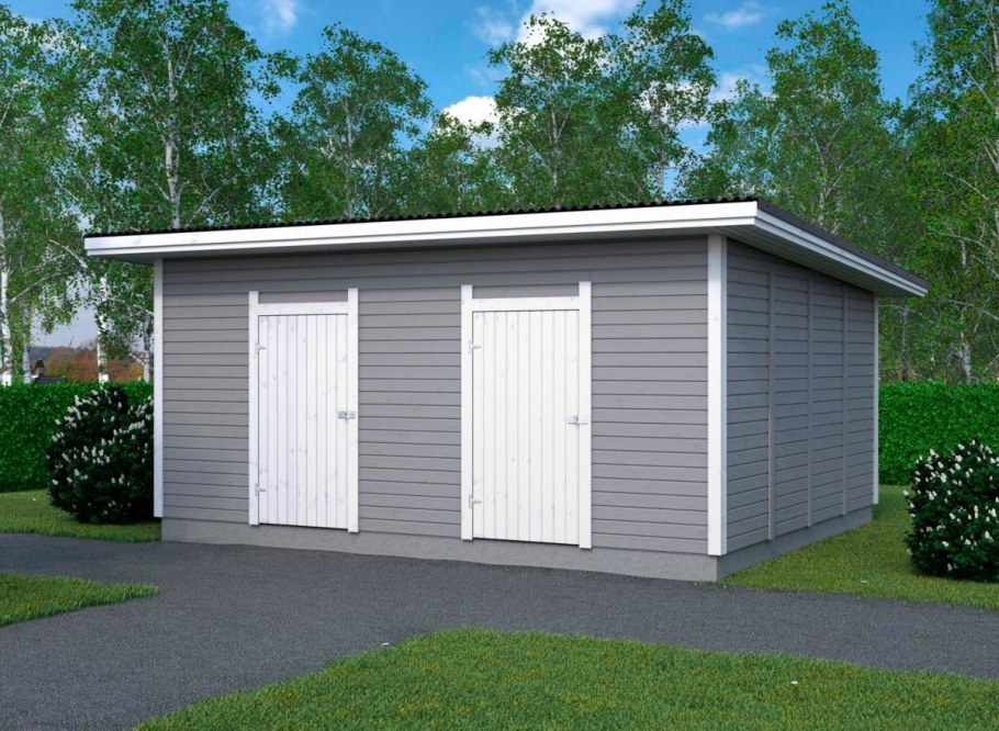 Беседка из дерева двускатная «Грин Вуд»