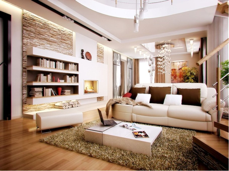 Красивые гостиные в современном стиле интерьер