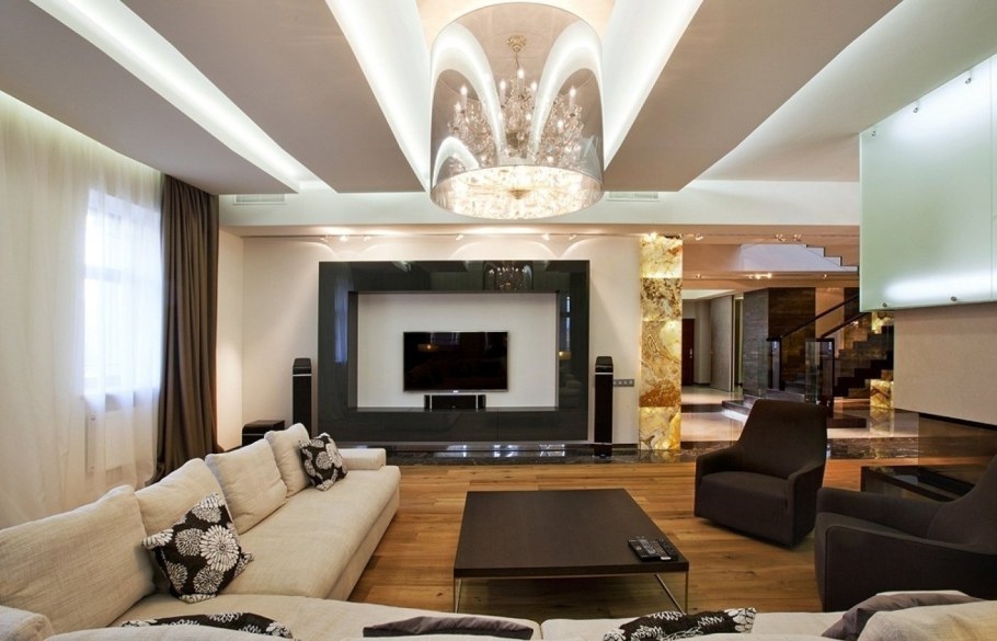 Большая гостиная интерьер