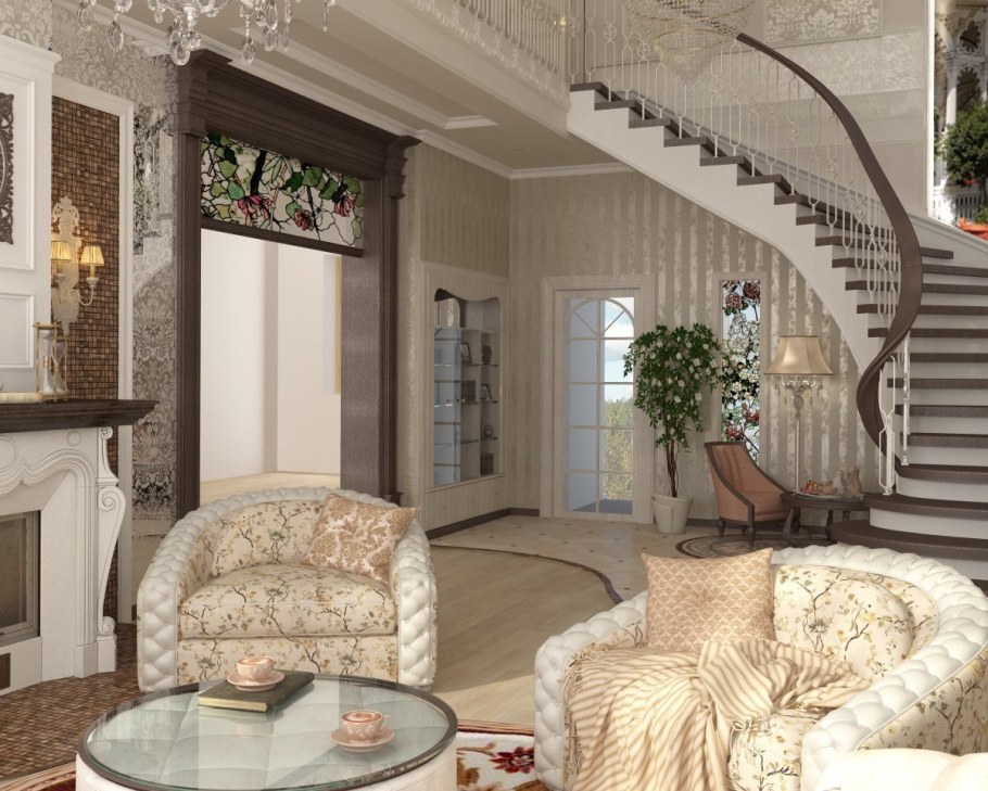 Гостиная в частном доме