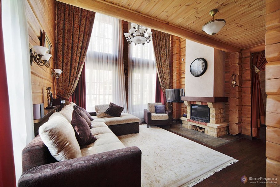 Гостиная в загородном доме