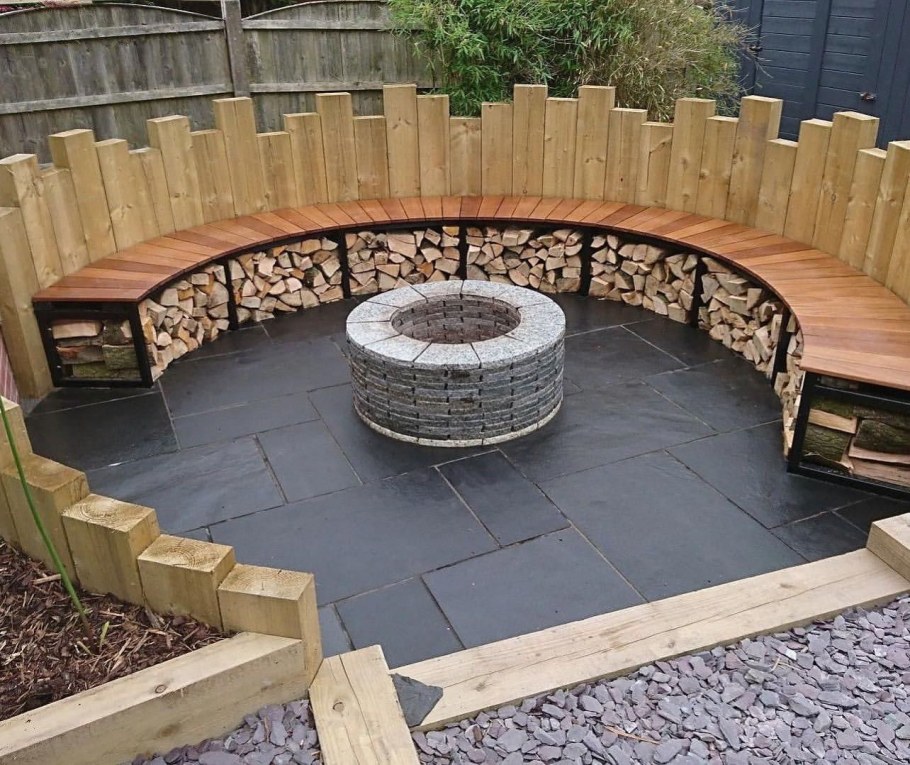 Костровая яма на дачном участке