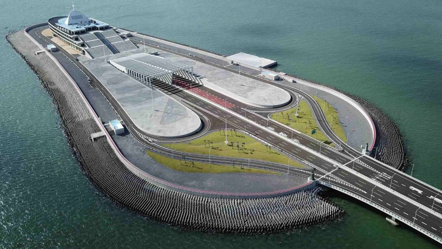 Мост Гонконг Чжухай Макао подводный тоннель