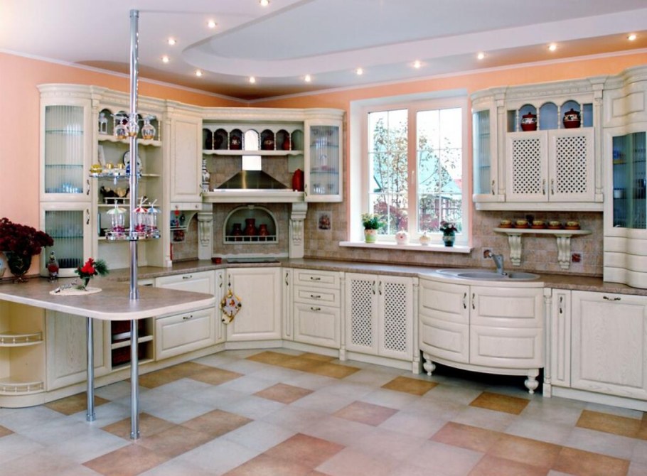 Кухонный гарнитур для большой кухни