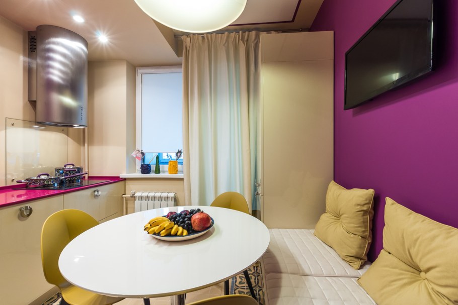 Диванчик на кухне в интерьере