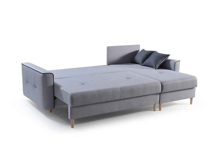 Раскладной диван Iris угловой серый