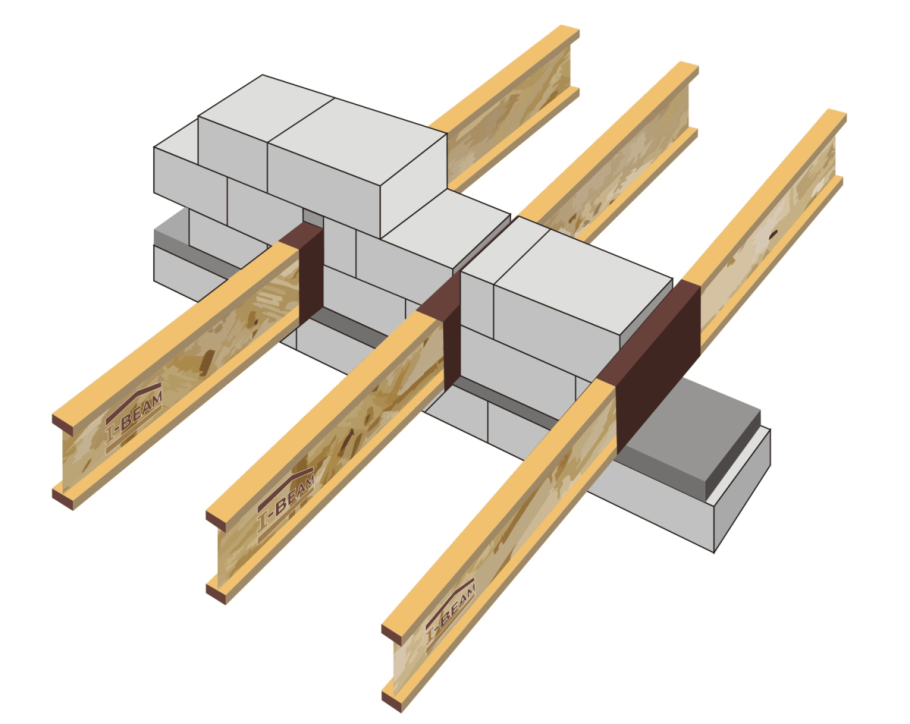 Крепление балок перекрытия 150 на 50 блок высота 20 см